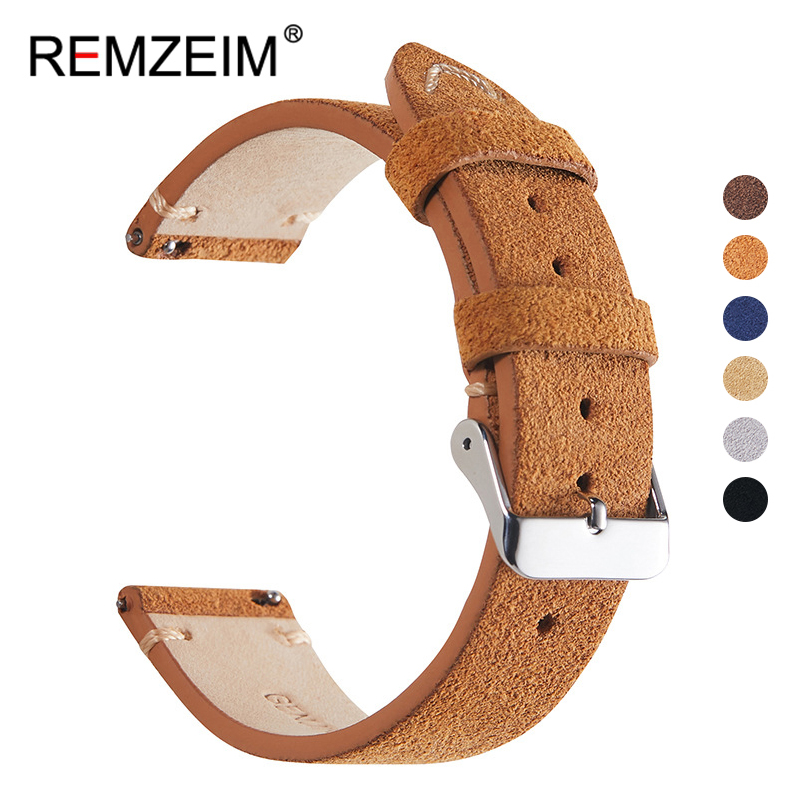 Suede Strap Watch - Vintage Handmade Soft Watch Band Quick
