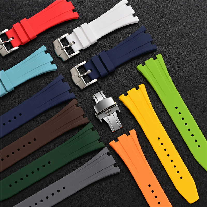 Audemars Piguet Watch Royal Oak Offshore - Rubber Silicone Strap 26mm for AP