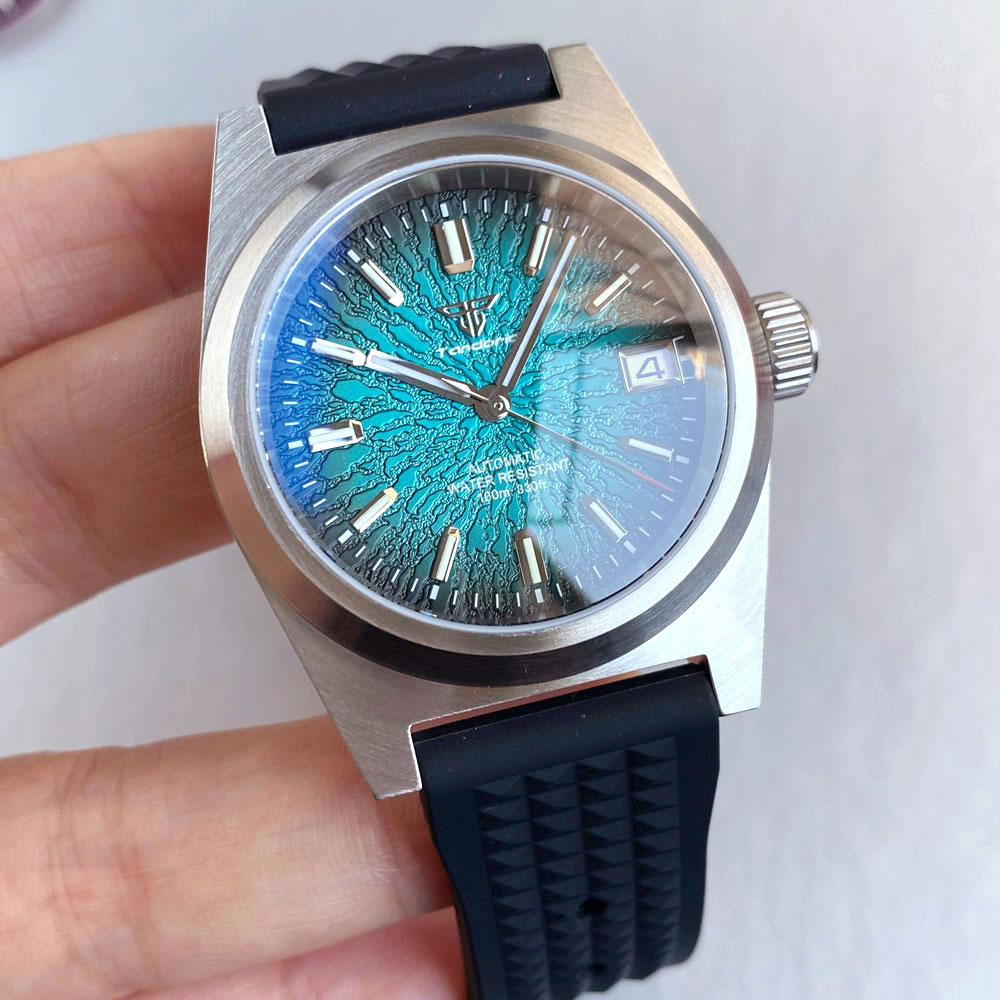New 38mm Mechanical Watch Men  - огляд і ціна Rubber Strap Diver
