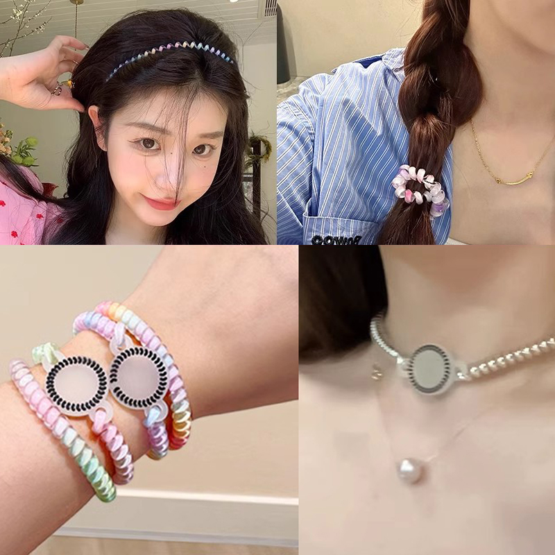 Elastic Fashion Telephone Line - огляд і ціна Silicone Band Women