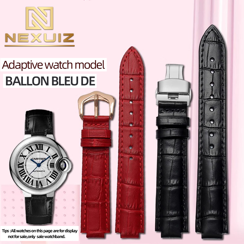 Leather Watch Band For  BALLON - огляд і ціна Cartier Watch Ballon Bleu