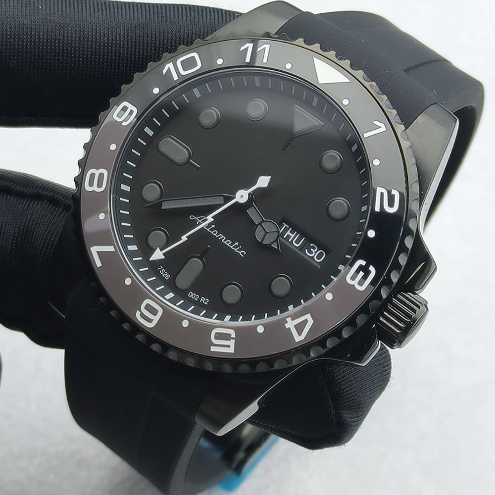 40MM NH36 Watch Black Men's St - огляд і ціна Stainless Bracelet Diver
