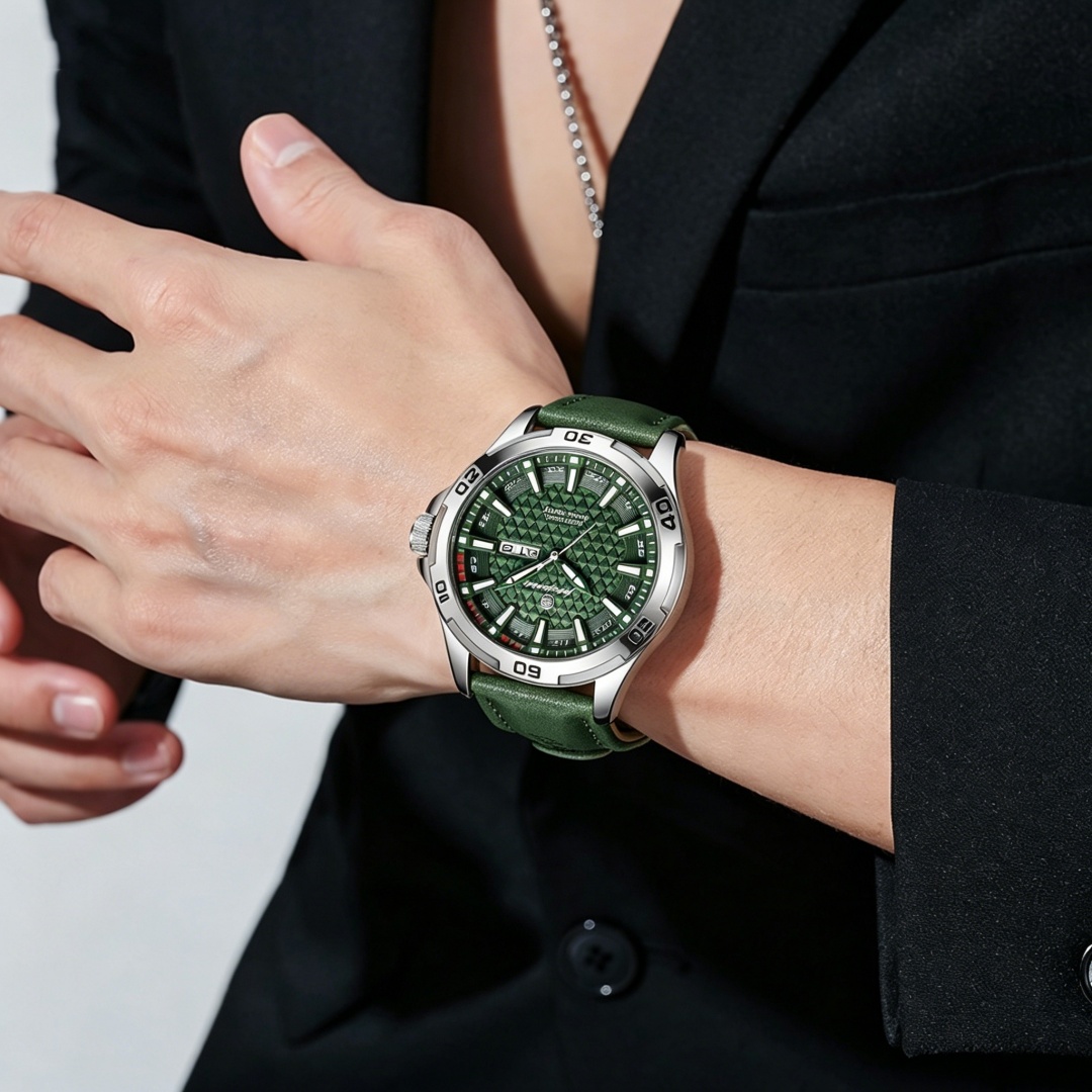PAAZOMU Luxury Brand Men Watch - огляд і ціна Leather Watch Band Men