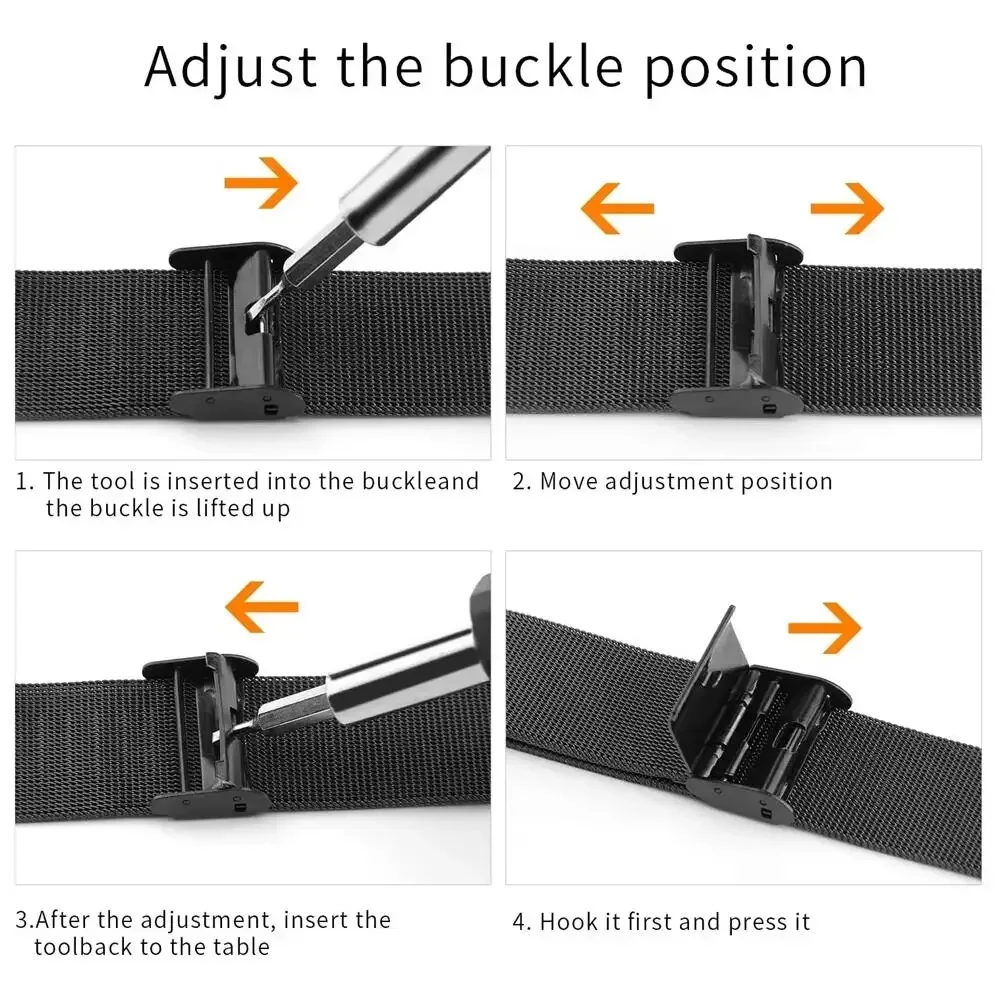 Metal Bands for Garmin Fenix 6 - огляд і ціна Mesh Strap Metal