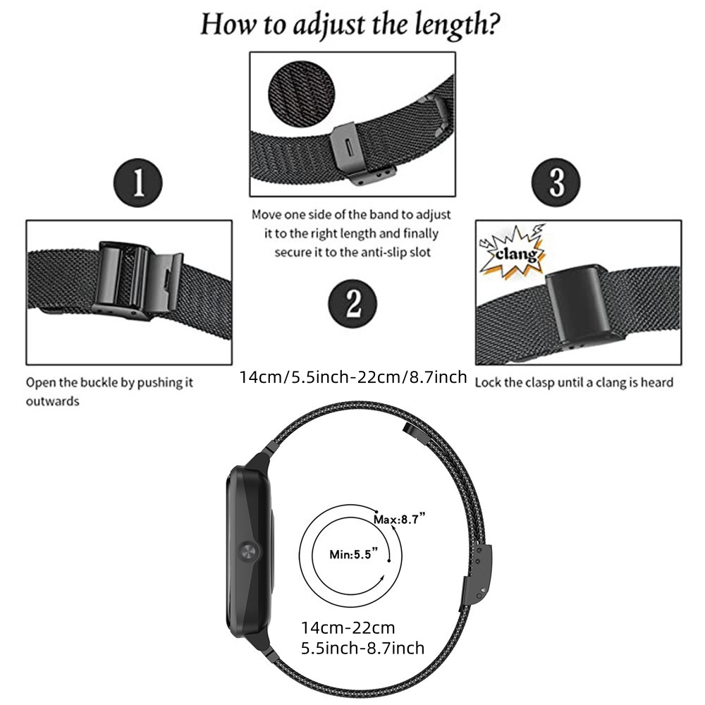 Metal Bands for Garmin Fenix 6 - огляд і ціна Mesh Strap Metal