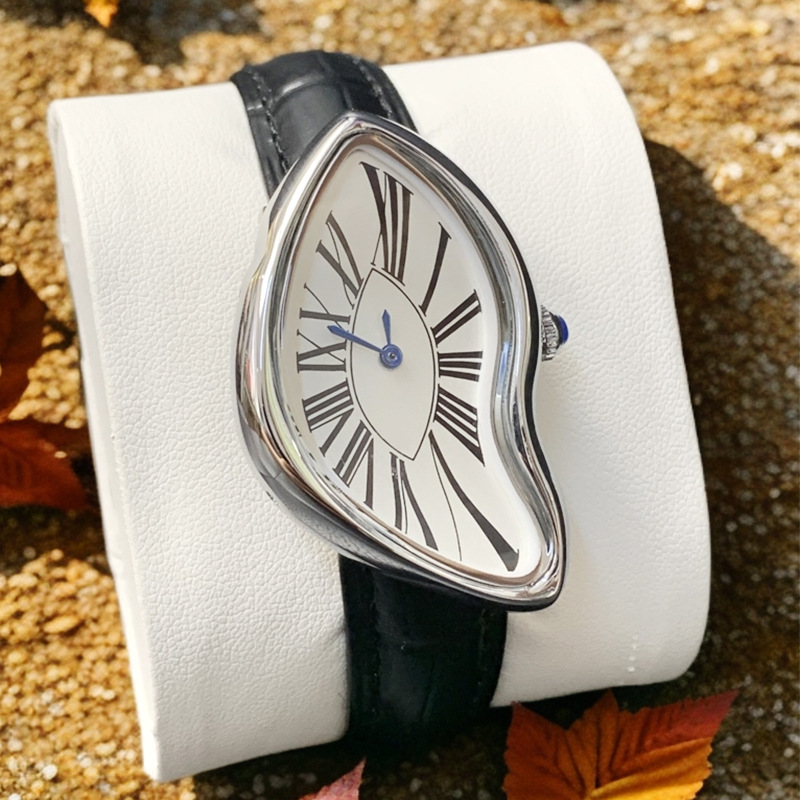 Medieval alien watches melt an - огляд і ціна Leather Watch Band Men