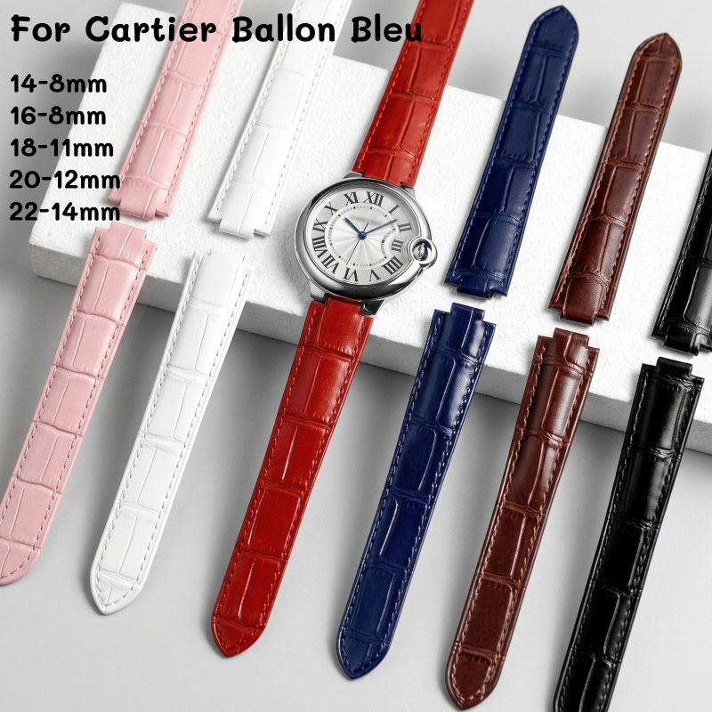 Leather Watch Strap Double Con - огляд і ціна Cartier Watch Ballon Bleu