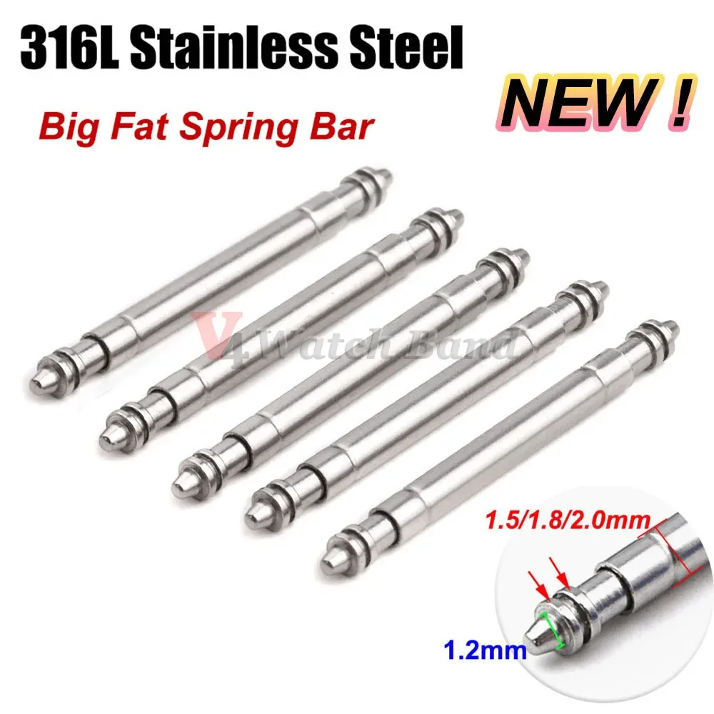 316L Stainless Steel Big Fat W - огляд і ціна Spring Bar Tool Set