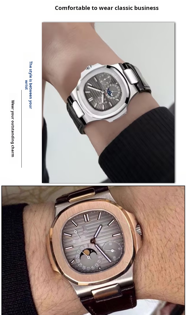 Crocodile Watchband Metal Head - огляд і ціна Patek Philippe Watch Nautilus