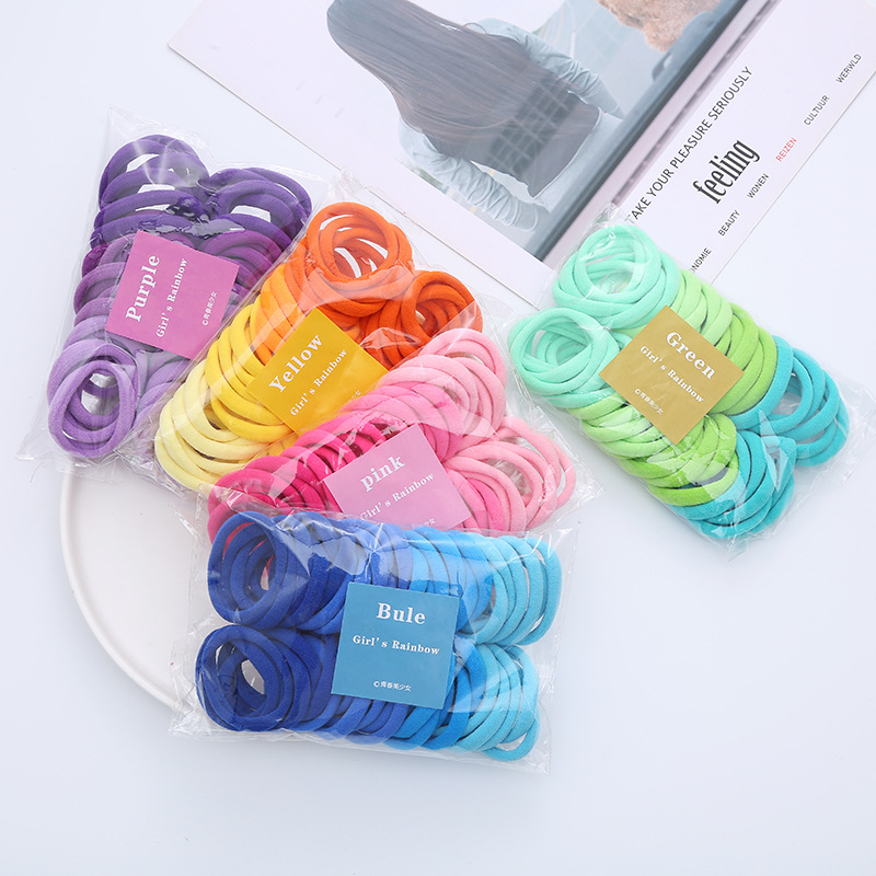 50PCS/Set Women Girls Basic Ha - огляд і ціна Silicone Band Women