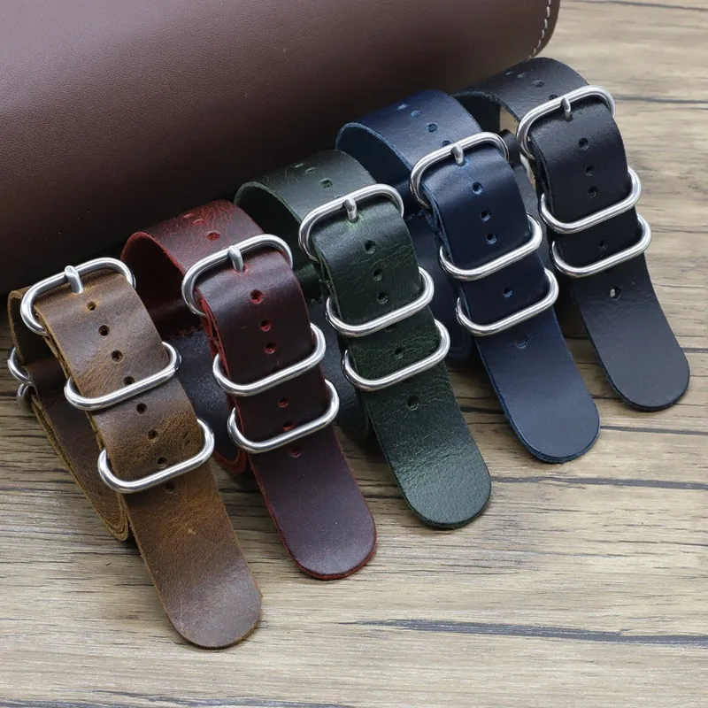 Vintage Genuine Leather Watch  - огляд і ціна Nato Strap Nylon