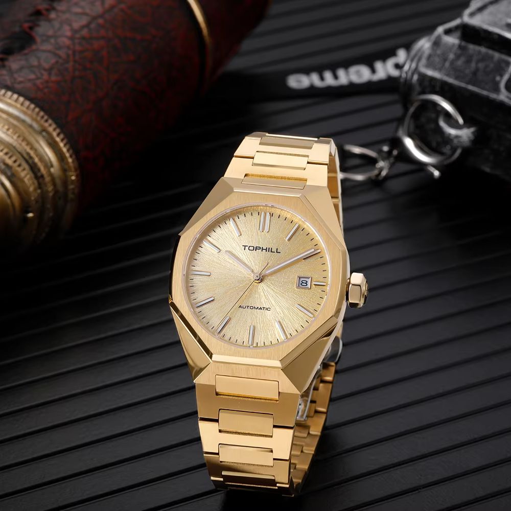 TOPHILL 39mm Miyota 8215 Mecha - огляд і ціна Butterfly Clasp Deployant