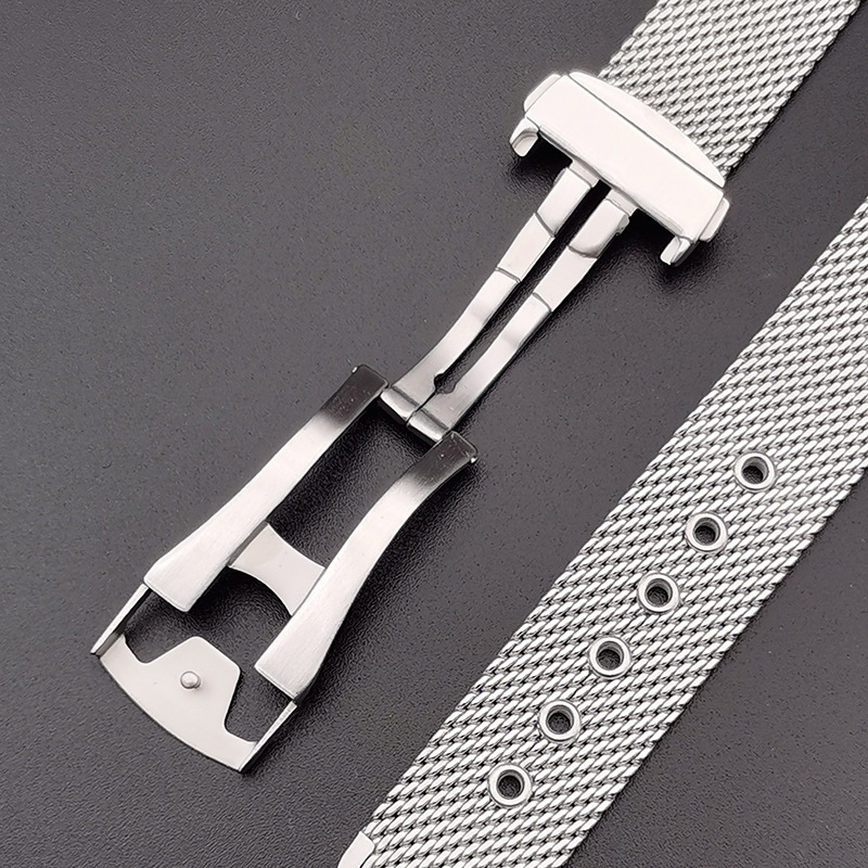 20mm 22mm solid Stainless Stee - огляд і ціна Mesh Strap Metal