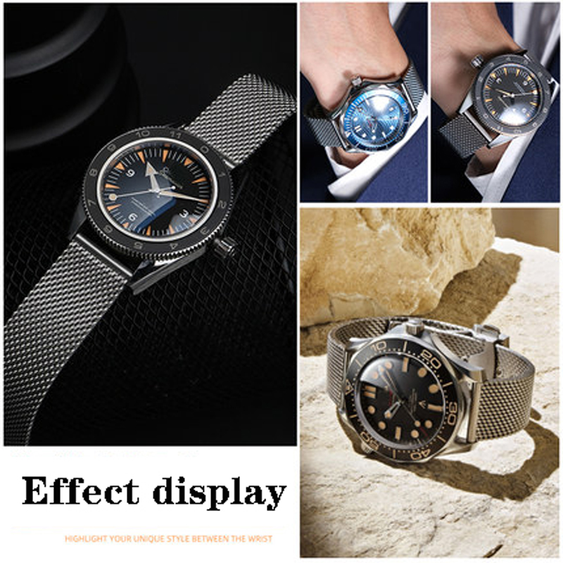 20mm 22mm solid Stainless Stee - огляд і ціна Mesh Strap Metal