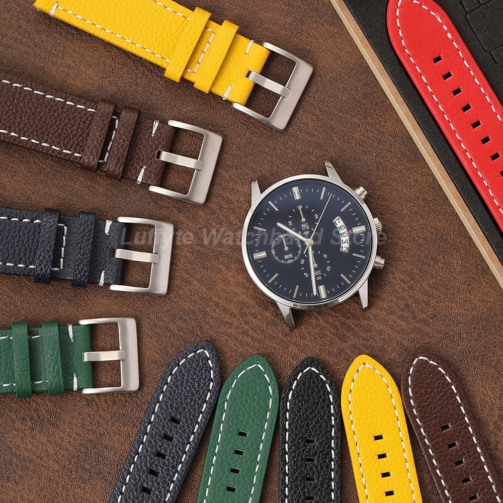 Double Sided Litchi Texture St - огляд і ціна Leather Strap Quick Release