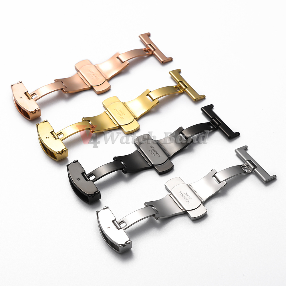 Stainless Steel Clasp Strap fo - огляд і ціна Butterfly Clasp Deployant
