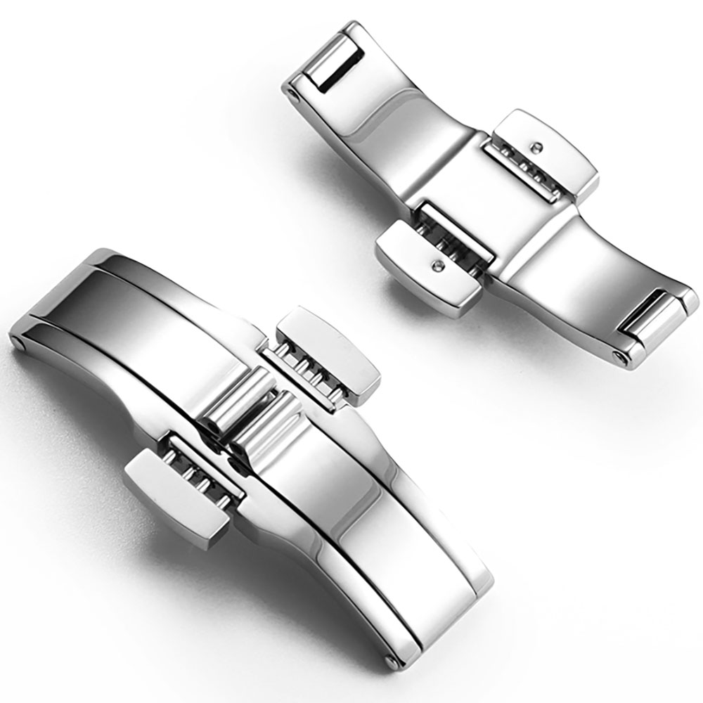 Silver Stainless Steel Butterf - огляд і ціна Butterfly Clasp Deployant