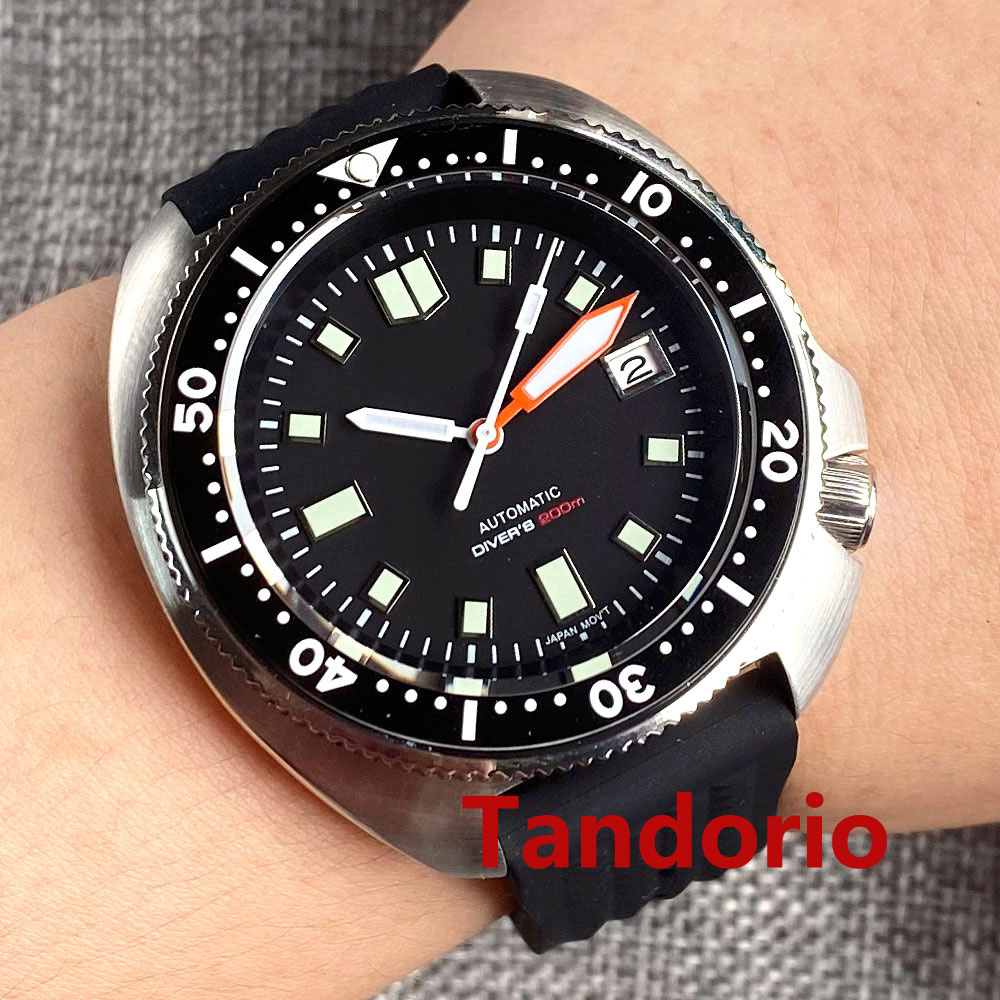 Tandorio 44mm Japan NH35/PT500 - огляд і ціна Rubber Strap Diver